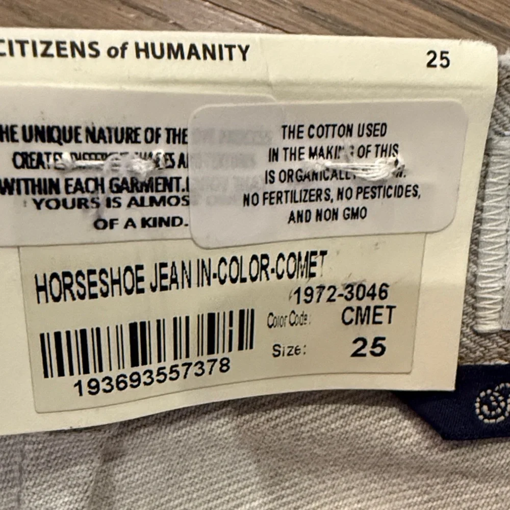 NWT Citizens of Humanity Horeshoe Jean Comet Size 25 - Picture 6 of 10